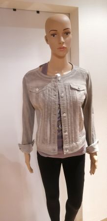 Graue Übergangsjacke