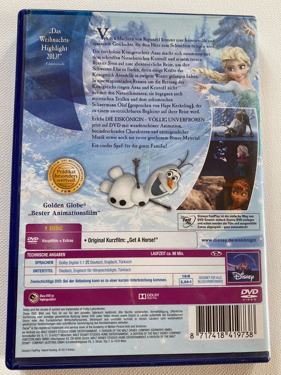 Dvd Die Eiskönigin Kaufen Auf Ricardo