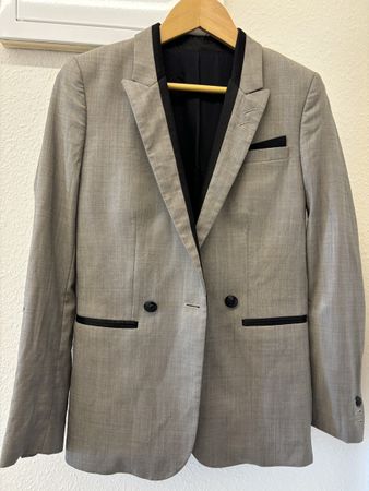 Blazer style smocking gris/beige The Kooples