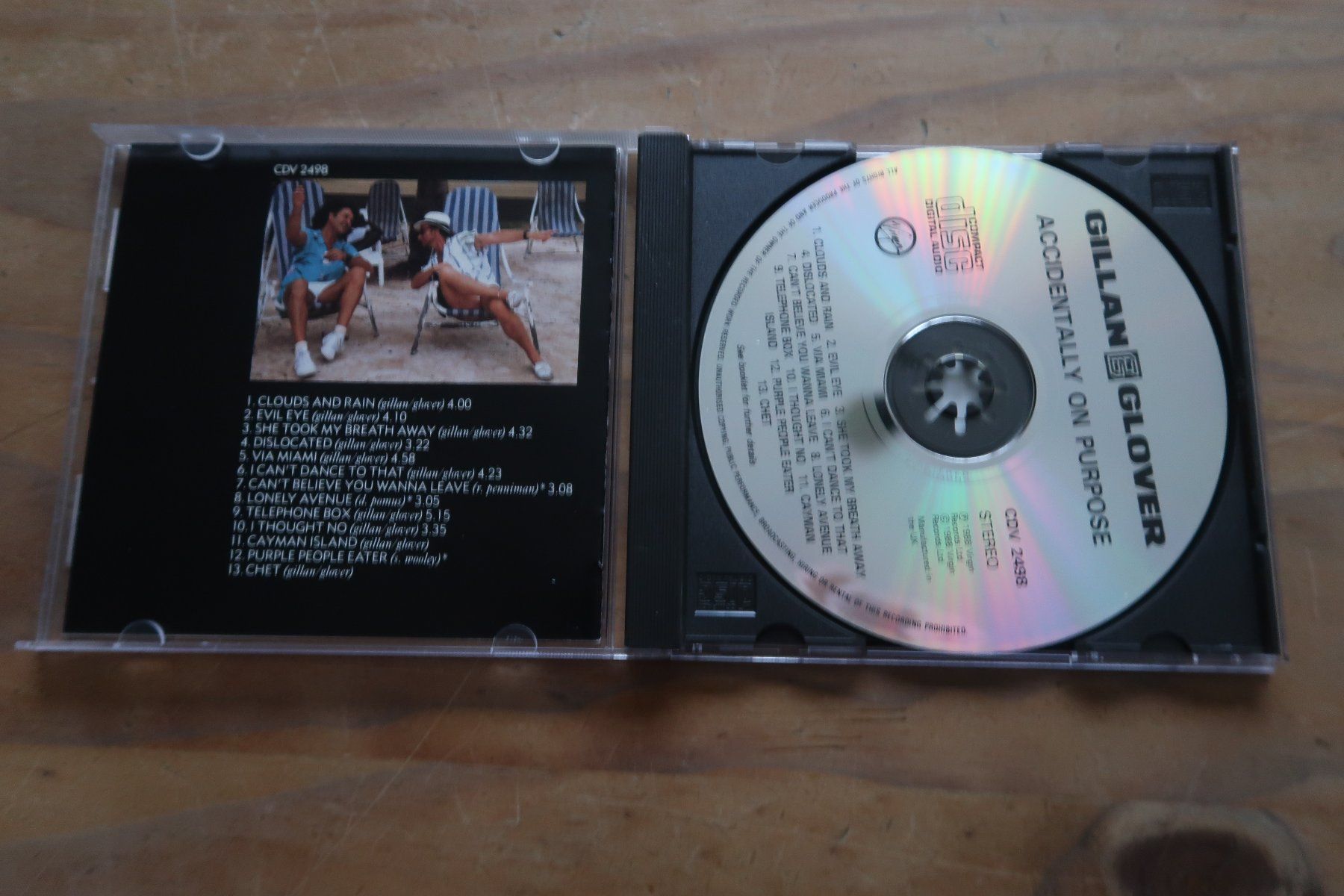 CDs: GILLAN GLOVER - ACCIDENTALLY ON PURPOSE - DEEP PURPLE - CD – Gebraucht aus Basel von Patiscat 3
