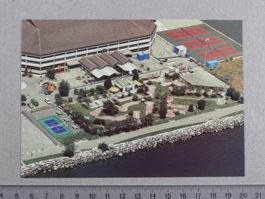 Werbe Faltkarte Minigolf des Jeunes Rives, Neuchâtel