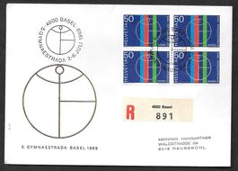 Sonderbrief S. 707 Gymnaestrada Basel 2.-6.7.1969