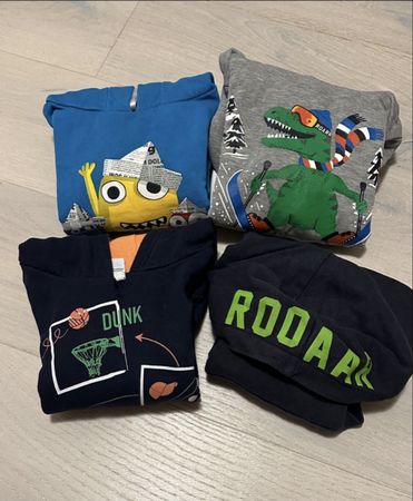 4 Langarm Pullis, Hoodies, Grösse 86/92