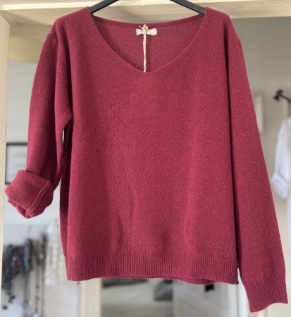 PULLOVER 100% LAINE MERINO EXTRAFINE! M NOUVEAUTÉ 2026/27