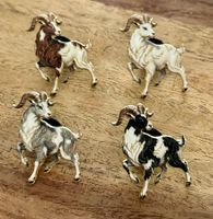 4x  Pin Ziegen