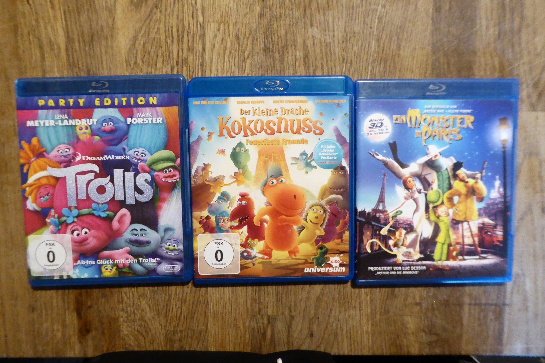 Tutti i DVDs: 3x Bluray Kinderfilme Trickfilme – Usato da Allschwil venduto da Summelsarium