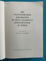 STATUTENBÜCHER DER PROPSTEI ZÜRICH (1952)