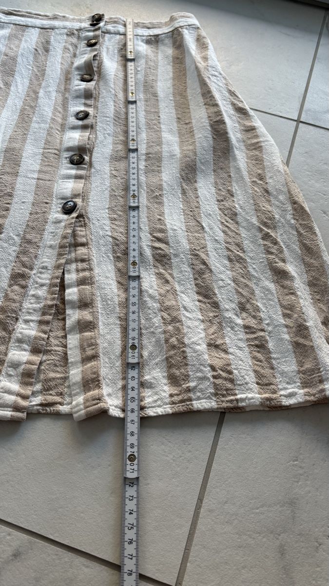 H&M Gonne: H&M Leinenrock beige-weiss 42 – Usato da Seengen venduto da sa_land 7
