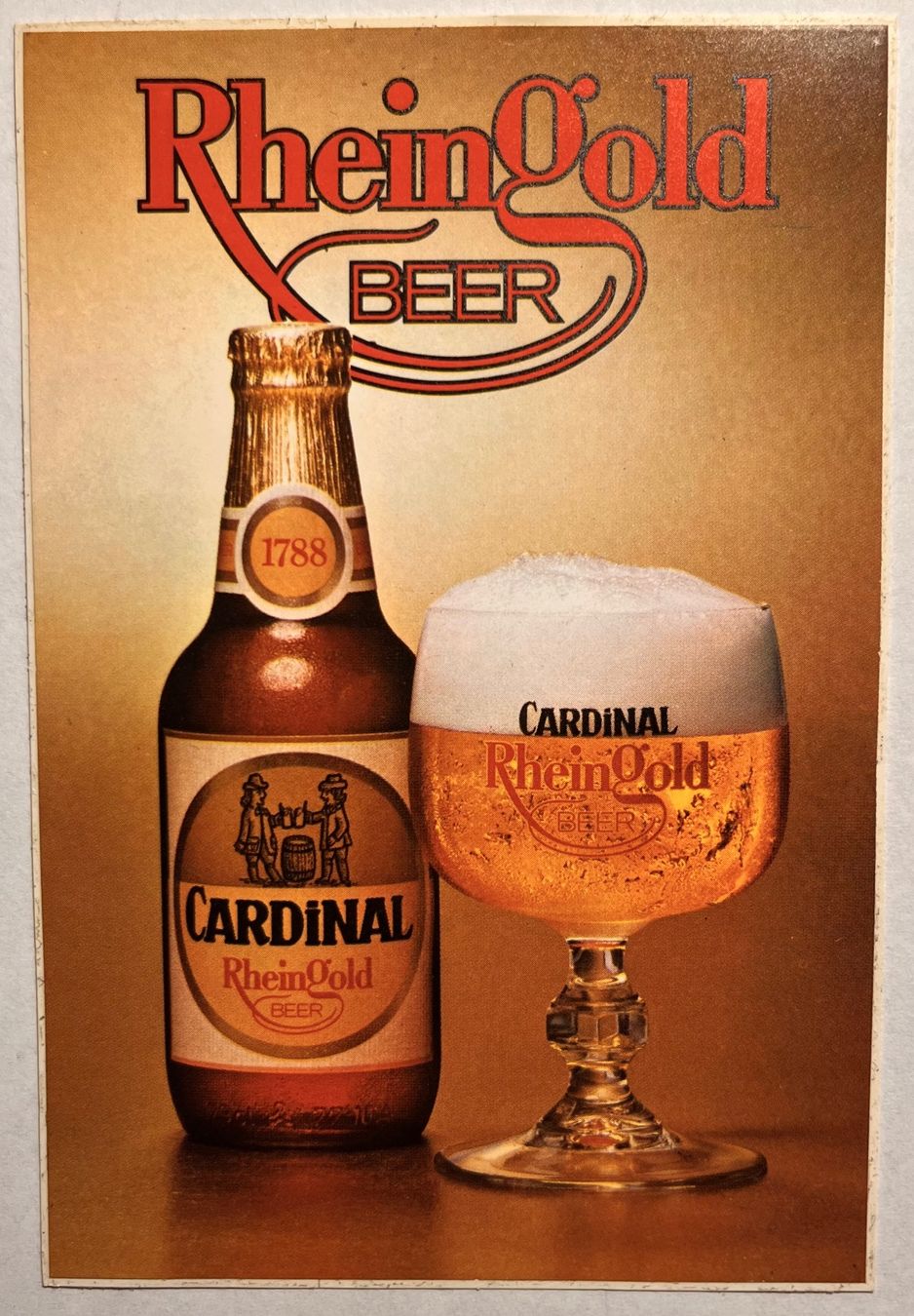 Aufkleber: Cardinal / Rheingold / Beer / Original / Aufkleber – Gebraucht aus St.Silvester von Gila-Monster