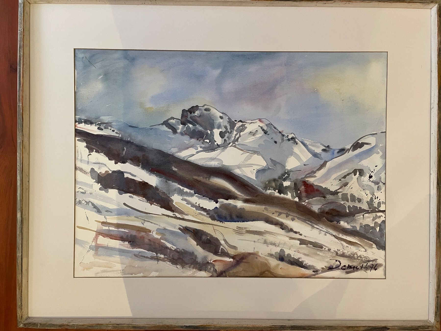 Dipinti: Grosses Aquarell - signiert Demuth 76! – Usato da Fidaz venduto da Montifino