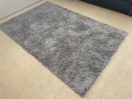 Carpet long pile grey