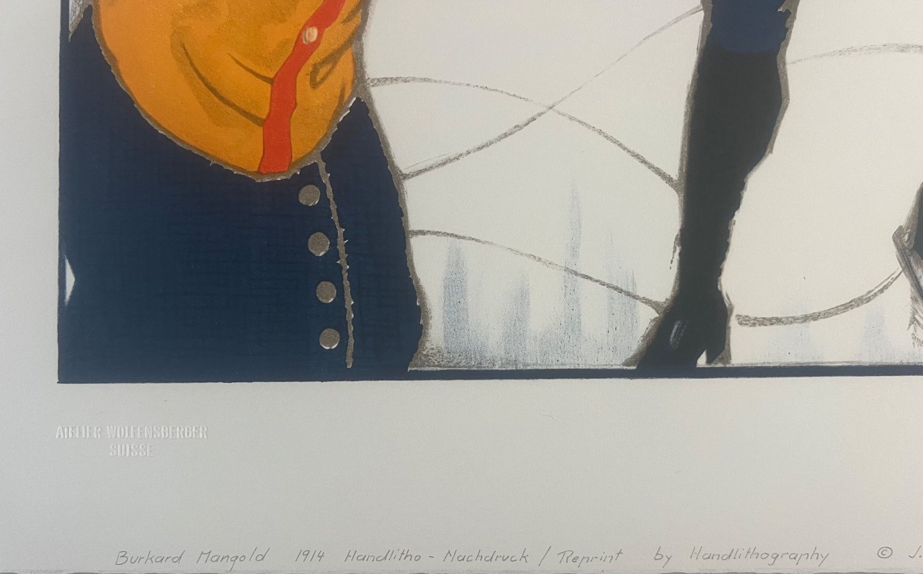 Grafiken & Lithographien: Burkhard Mangold, Handlithografie, nummeriert – Gebraucht aus Rain von Pic-Ass 6