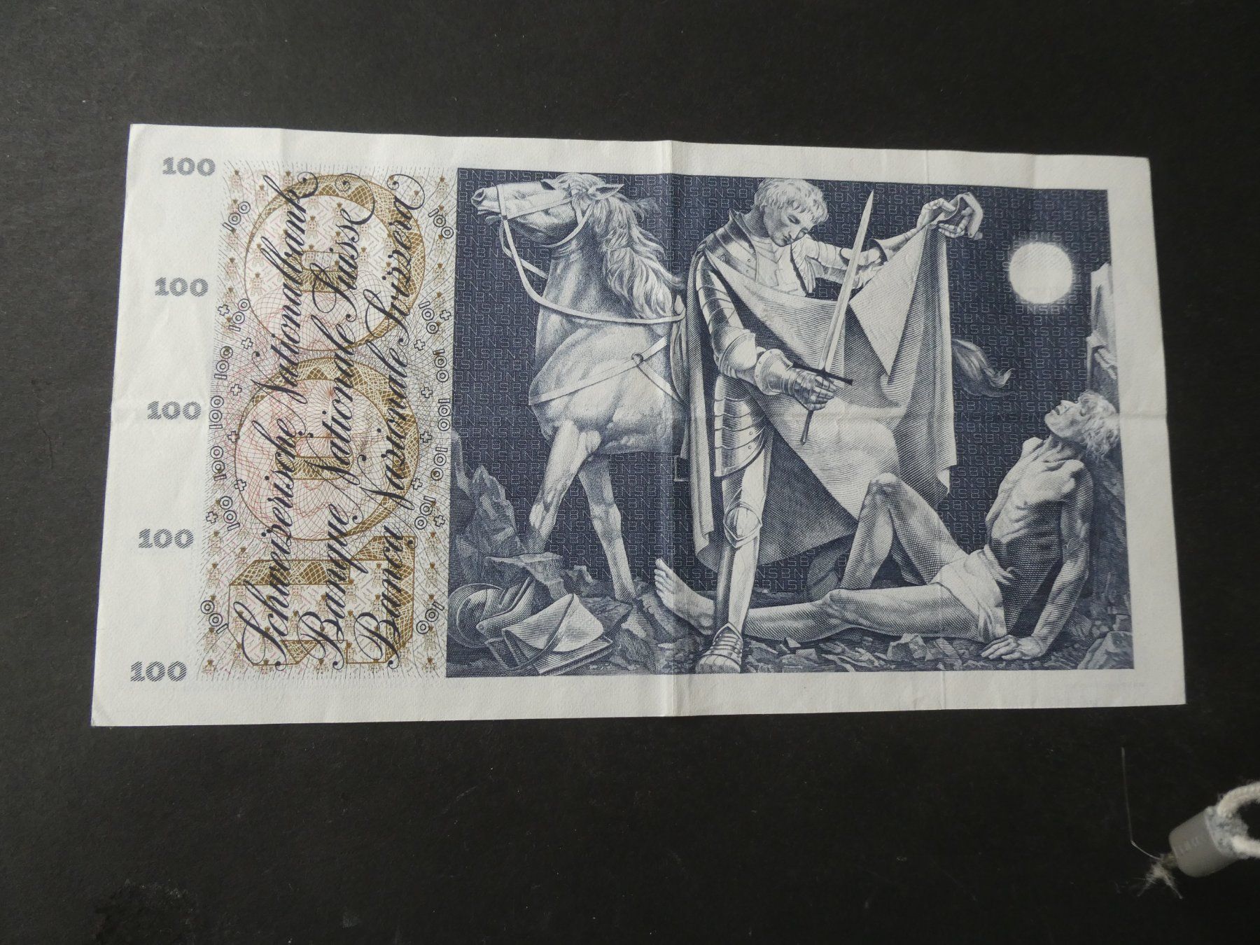 Billets de banque: Schweiz 1972, 100 Franken – D'occasion à Hinterforst par Rohusri 1