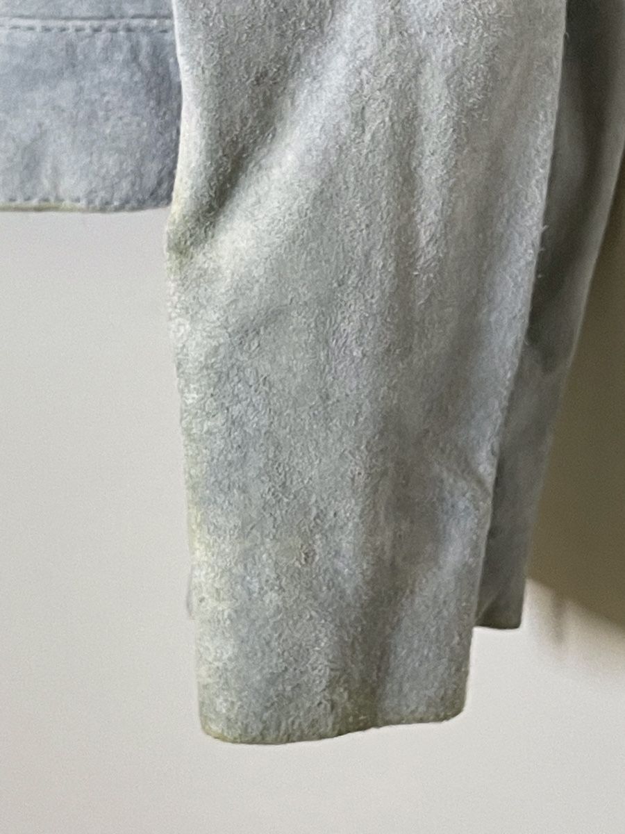 Giacche: Veste en daim bleu clair taille 40 – Usato da Vuadens venduto da Nina11 4