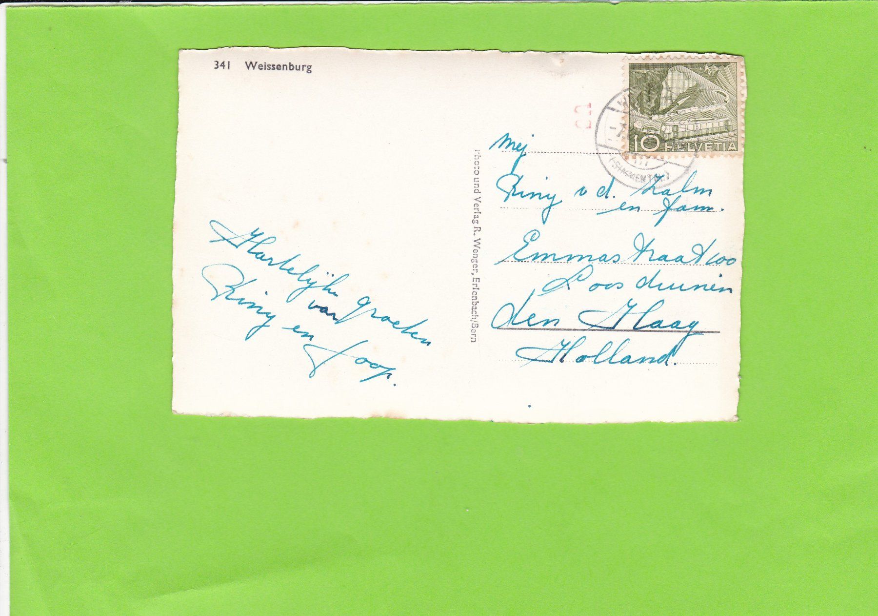 Cartoline postali: Gruss aus Weissenburg – Usato da St. Peterzell venduto da neckertal 1