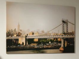 Leinwanddruck Manhattan Bridge