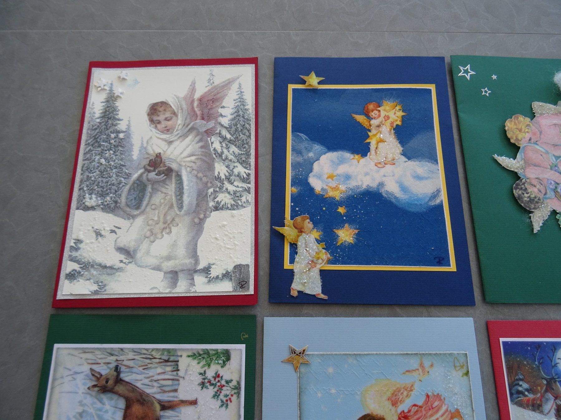 Cartoline: 11 Weihnachtskarten handarbeit – Nuovo (secondo la descrizione) da Rothrist venduto da heinrich1966 1