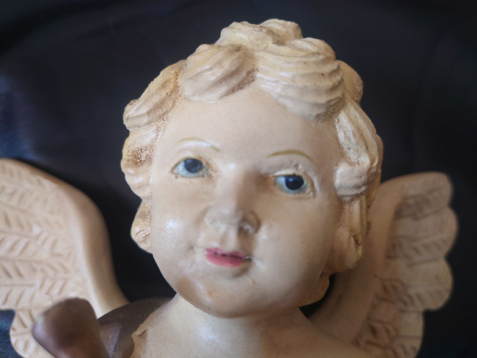 Statuette: (sehr) alte Putte Engel aus Kuststoff  – Usato da Fraubrunnen venduto da PlueschPanda 3