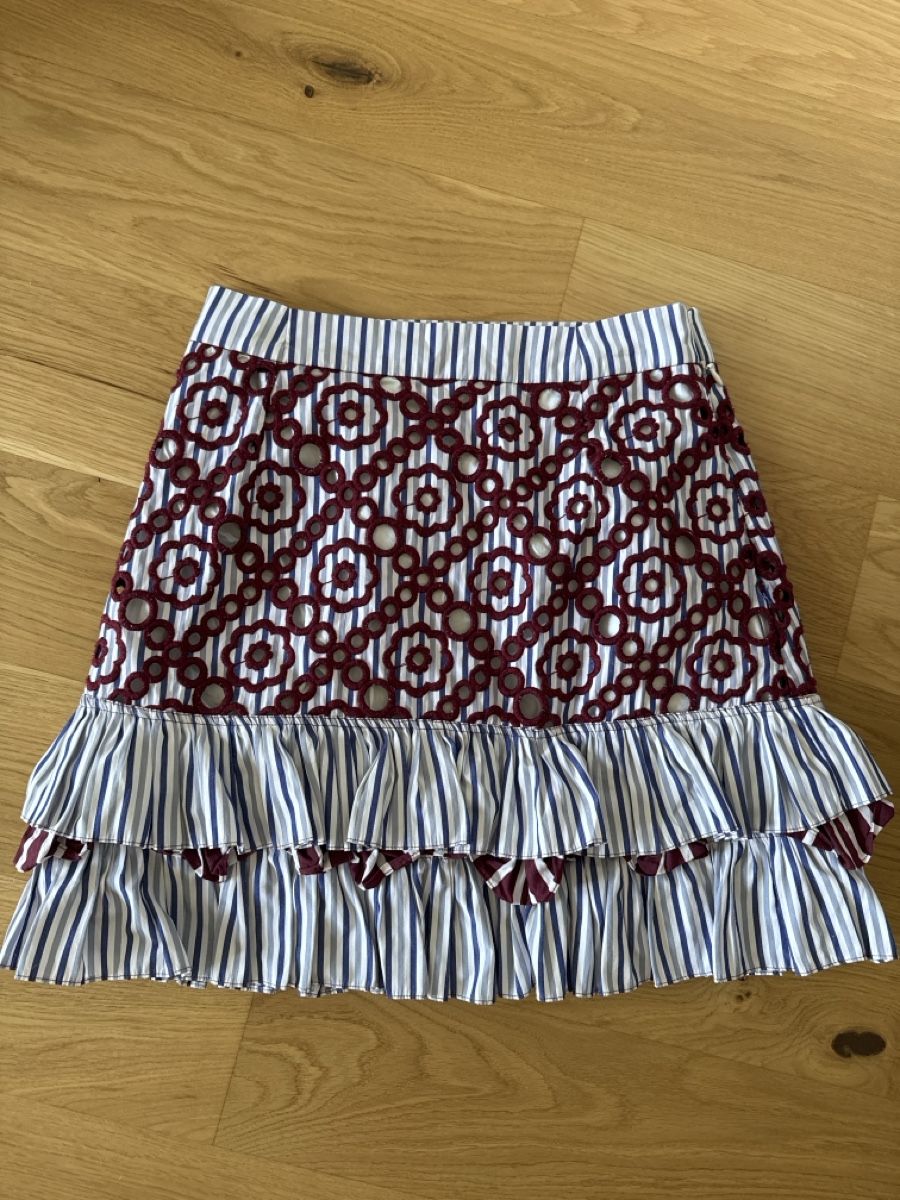 Sandro Röcke: Sandro Paris Skirt Size 2 multicolor ruffle tiered – Gebraucht aus Münchenstein von mag_ck5y 1