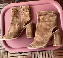 Stylische Sommerstiefel Franco Russo, Gr.37, braun, Wildlede