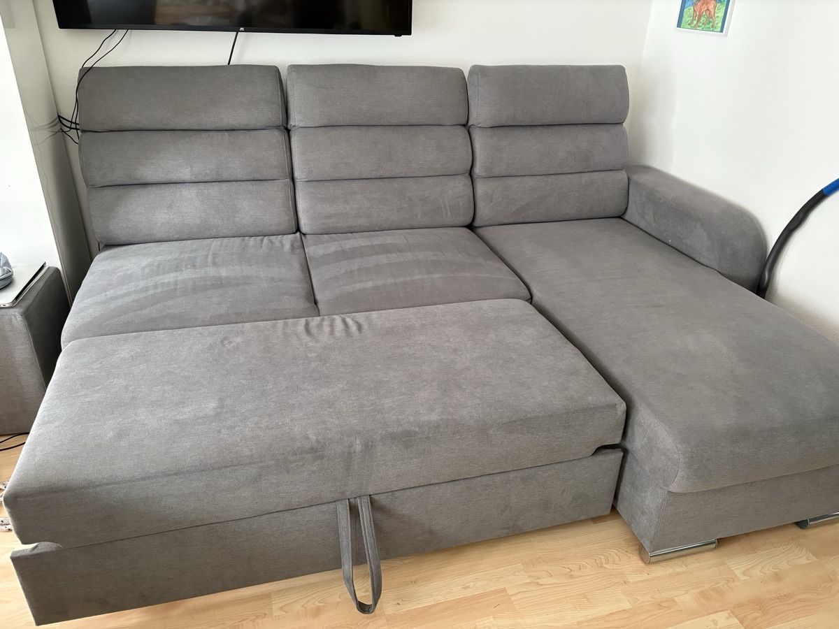 Divani: Gemütliche Eckcouch mit Bettfunktion, grau, top Zustand! – Usato da Oberbüren venduto da mar_9pjd 1