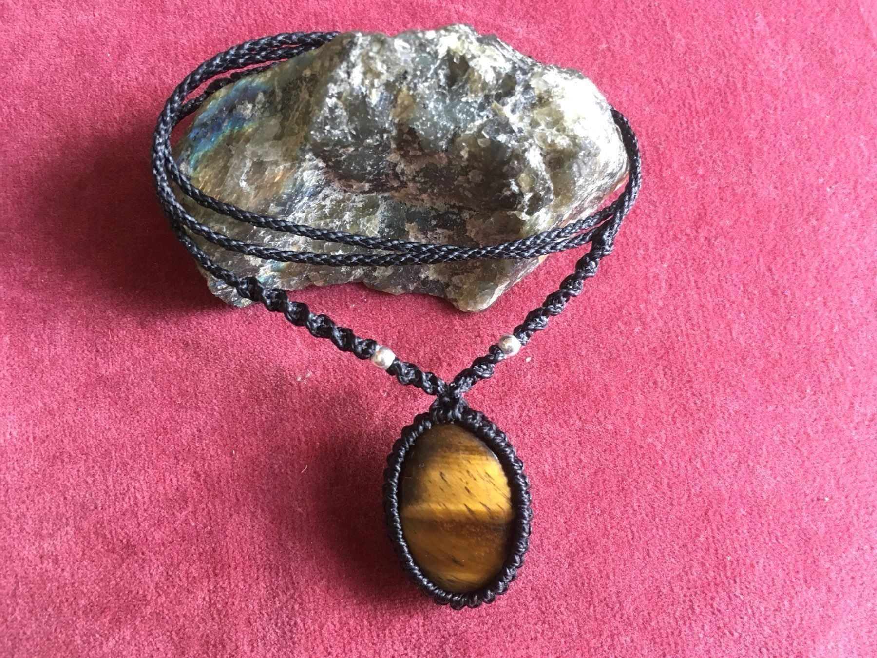 Catenine: Tigerauge aus Brasilien / Kette – Nuovo e nell'imballaggio originale da Zürich venduto da MEVAS-Schmuck
