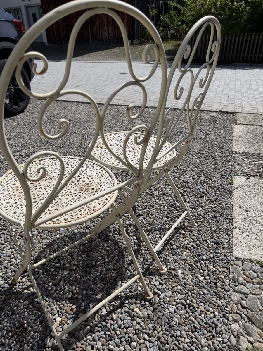 Sedie: 2 Gartenstühle aus Metall – Usato da Pfäffikon ZH venduto da lenaviktoria 2