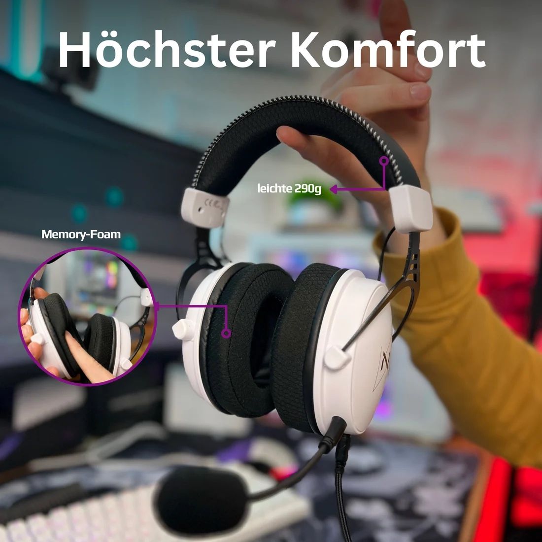 Kopfhörer: Nyfter® Nyf® H1 Pro Gaming Headset – Neu und originalverpackt aus Rüfenacht BE von lavok 5