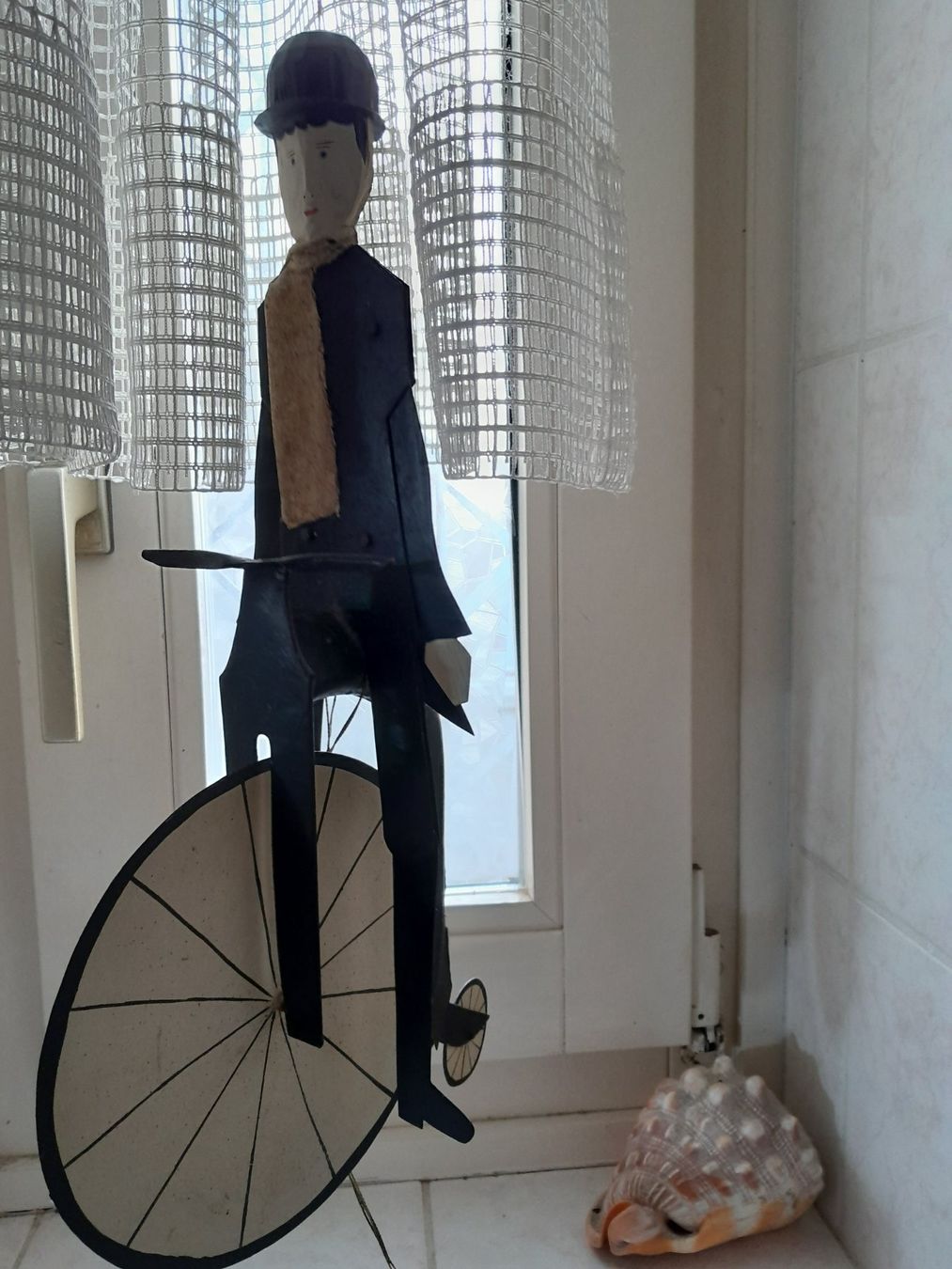 Figuren: Hampelmann Bikermann Metall Chaplin alt hand made – Gebraucht aus Aldesago von ant_zk5q