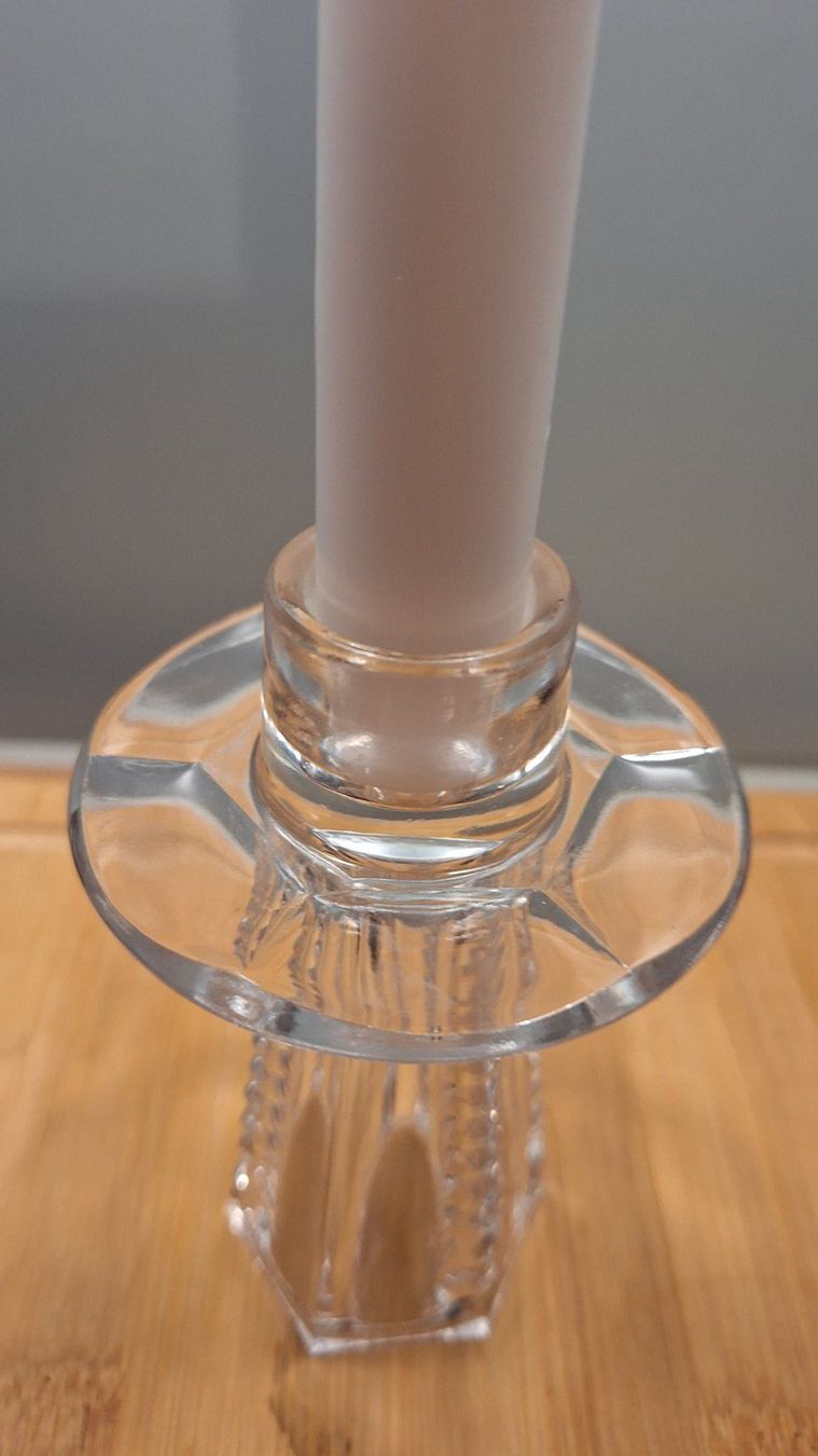 Portacandele: Vintage Kristallglas Kerzenständer oder Vase, geschliffen – Usato da Dornach venduto da majo8689 4