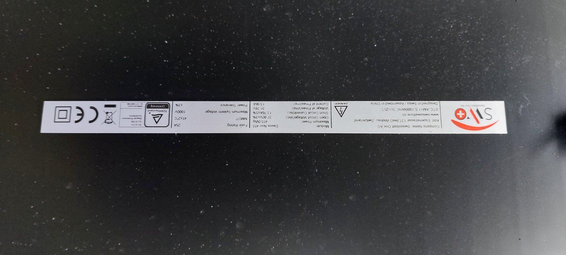 Dispositivi a energia solare: 2 PV-Panel Swisswatt One Davos 415Watt – Nuovo (secondo la descrizione) da Aesch (Neftenbach) venduto da sofiline 2