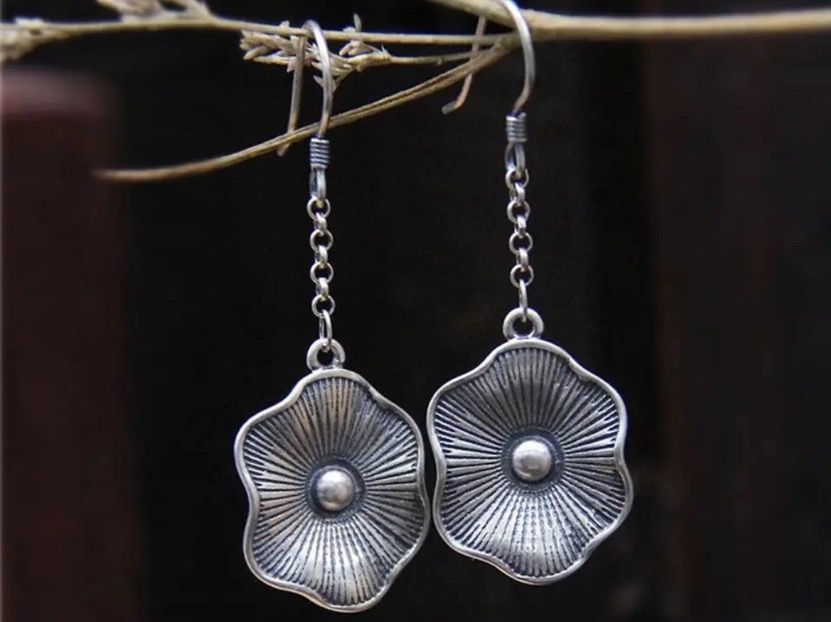 Ohrringe & -stecker: Ohrringe Blume – Neu (gemäss Beschreibung) aus Gams von Mariawicca