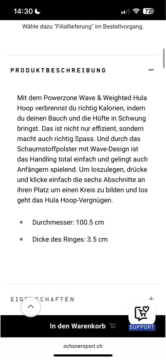 Hometrainer: Fitness Hoola Hoop – Gebraucht aus Näfels von vike17 2