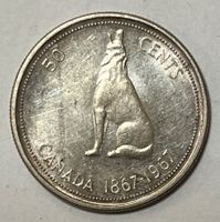 50 Cents - 1967 - 100th Anniversary of Canada  (Silber .835)