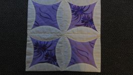 Patchwork - Quilt violett/beige