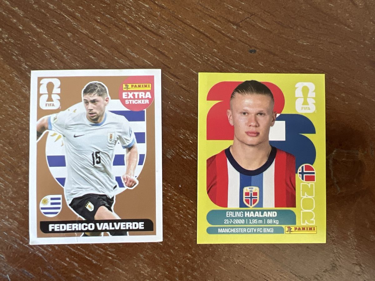 Panini Carte collezionabili: Panini Valverde Extra Sticker und Haaland – Nuovo (secondo la descrizione) da Pfäffikon ZH venduto da bewa01