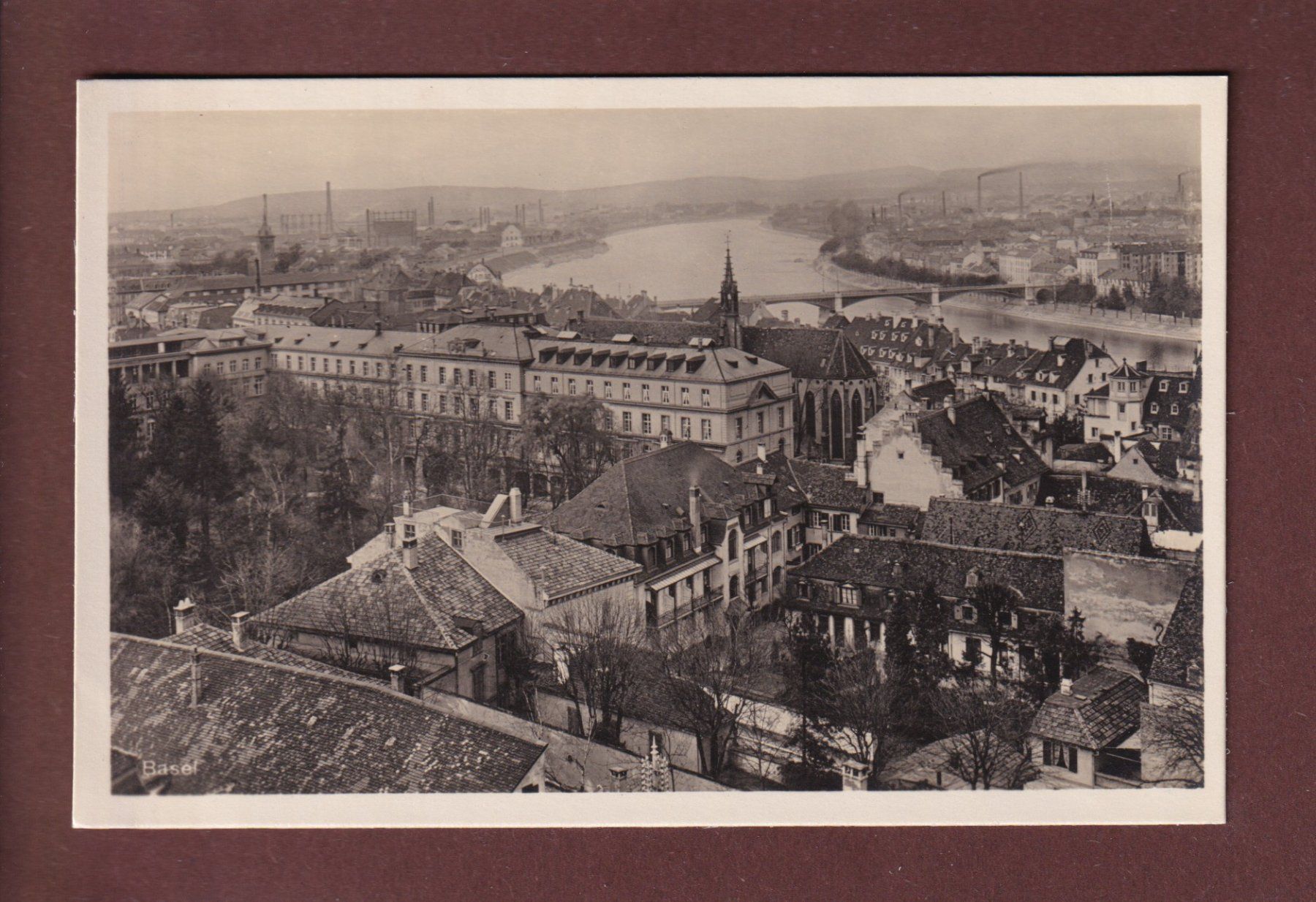 Cartoline postali: BASEL - Teilansicht – Usato da Pully venduto da nicecards