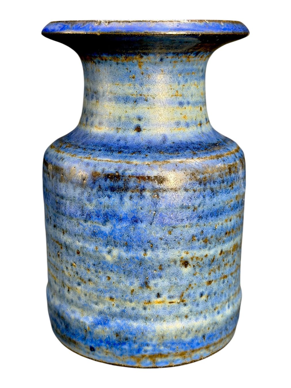 Vasi & Recipienti: Superbe vase en grés émaillé Raku signée monogramme KF – Usato da Morges venduto da vintiques 1