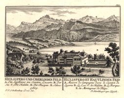 Hizlisberg von Herrliberger 1756