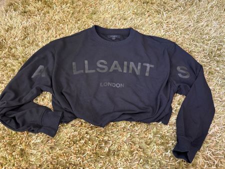 AllSaints Sweatshirt schwarz Gr. L – kurze Form