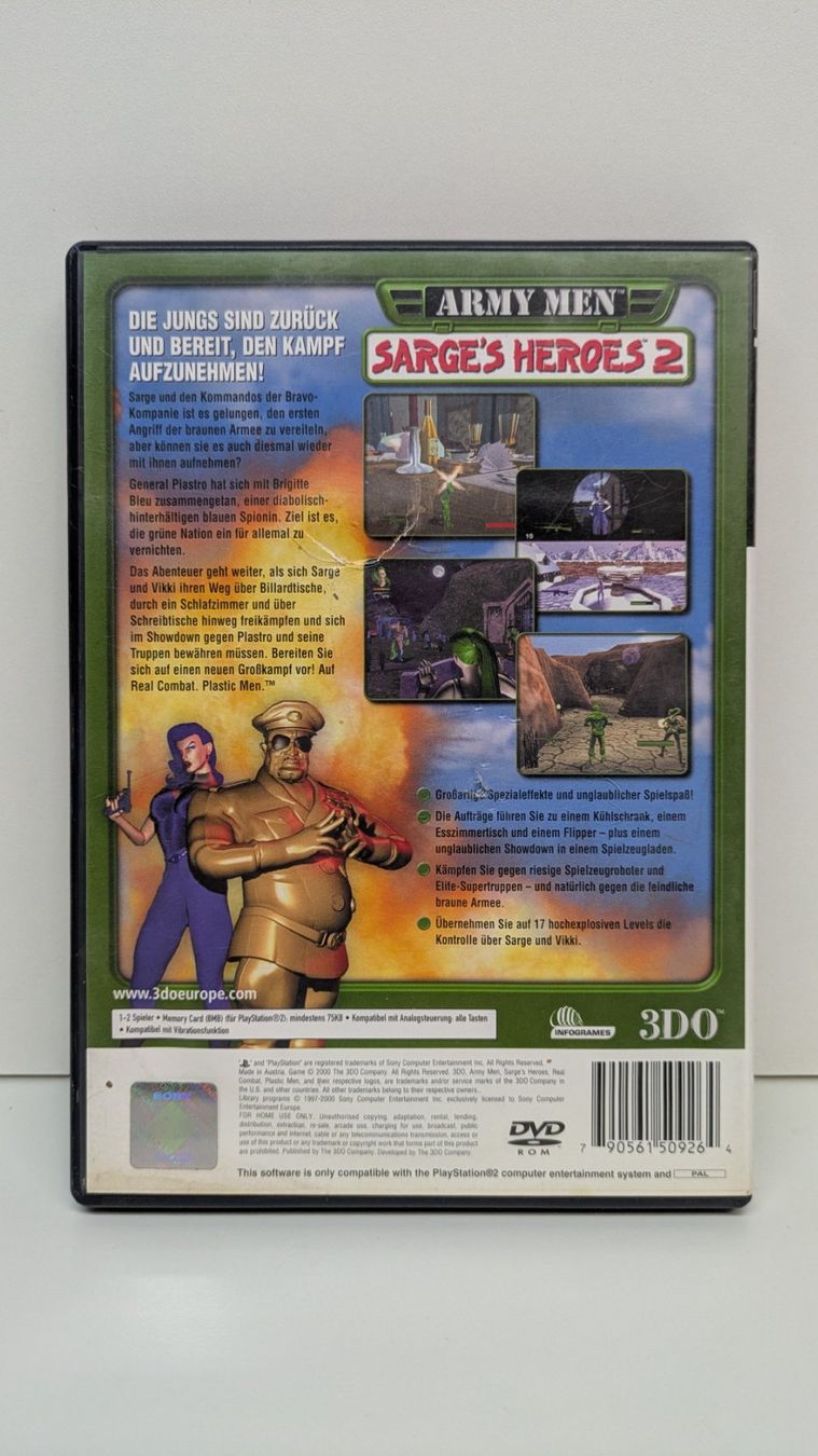 Spiele: Army Men: Sarge's Heroes 2 - PlayStation 2 – Gebraucht aus Menziken von mame18 2