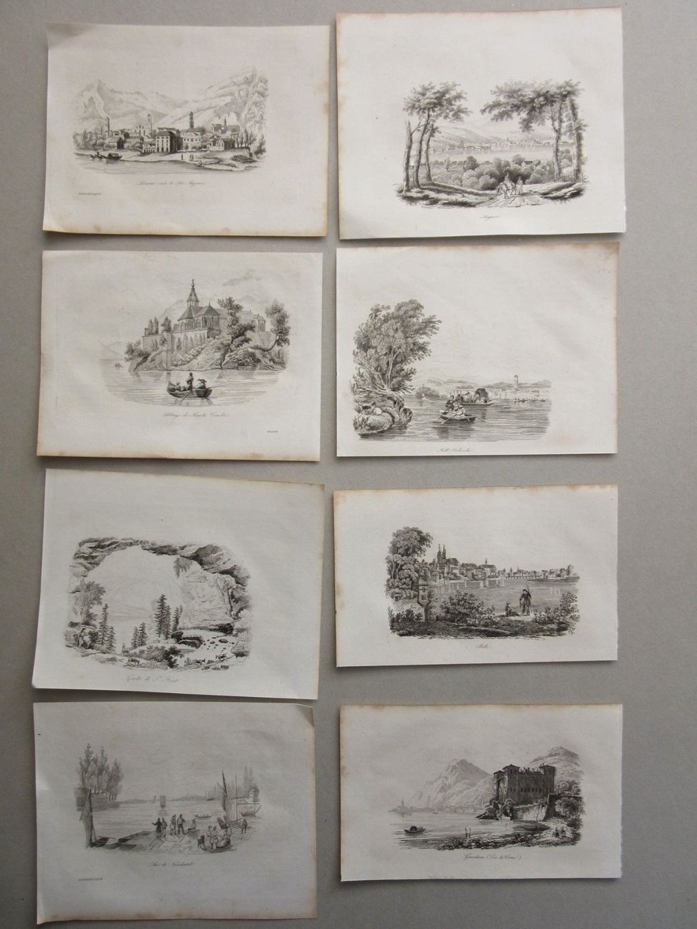 Incisioni: 8X SEEANSICHTEN – Usato da Gersau venduto da grafik-kunst