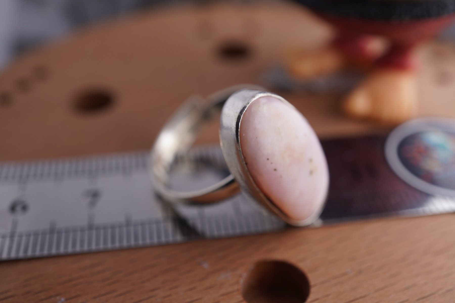 Minerali & Pietre curative: Opal   Rosa   ring Grösse  Variabel     (Räumung!) – Nuovo e nell'imballaggio originale da Eschenbach SG venduto da topstone 4