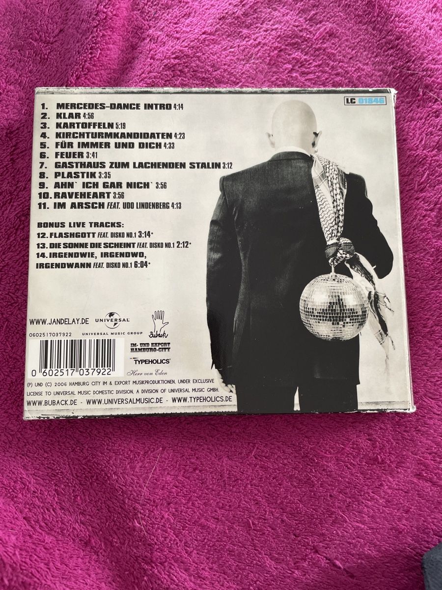 CD: CD Jan Delay Mercedes - Dance – Usato da Unterkulm venduto da EmanuelG01 1
