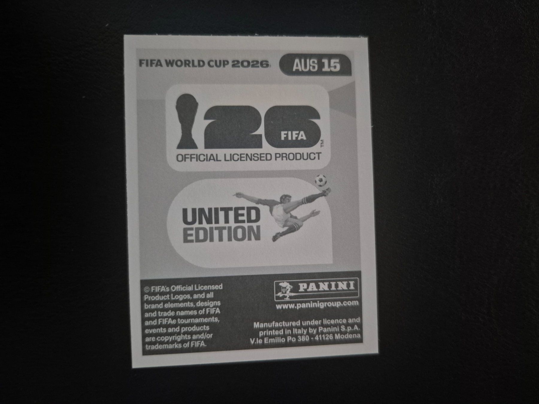 Panini Carte collezionabili: Panini WM 26 AUS 15 – Nuovo (secondo la descrizione) da Rorschacherberg venduto da AJ3108 1