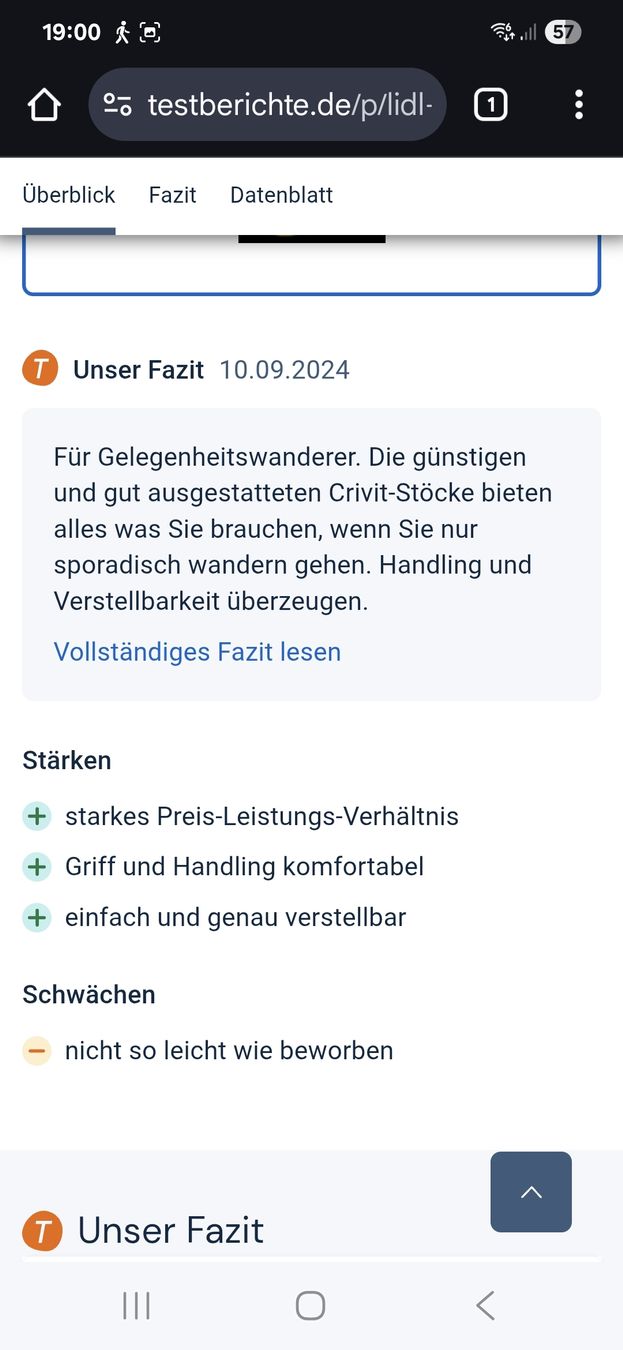 Bastoncini da trekking: Neue Trekkingstöcke – Nuovo e nell'imballaggio originale da Zug venduto da puzzle73 3