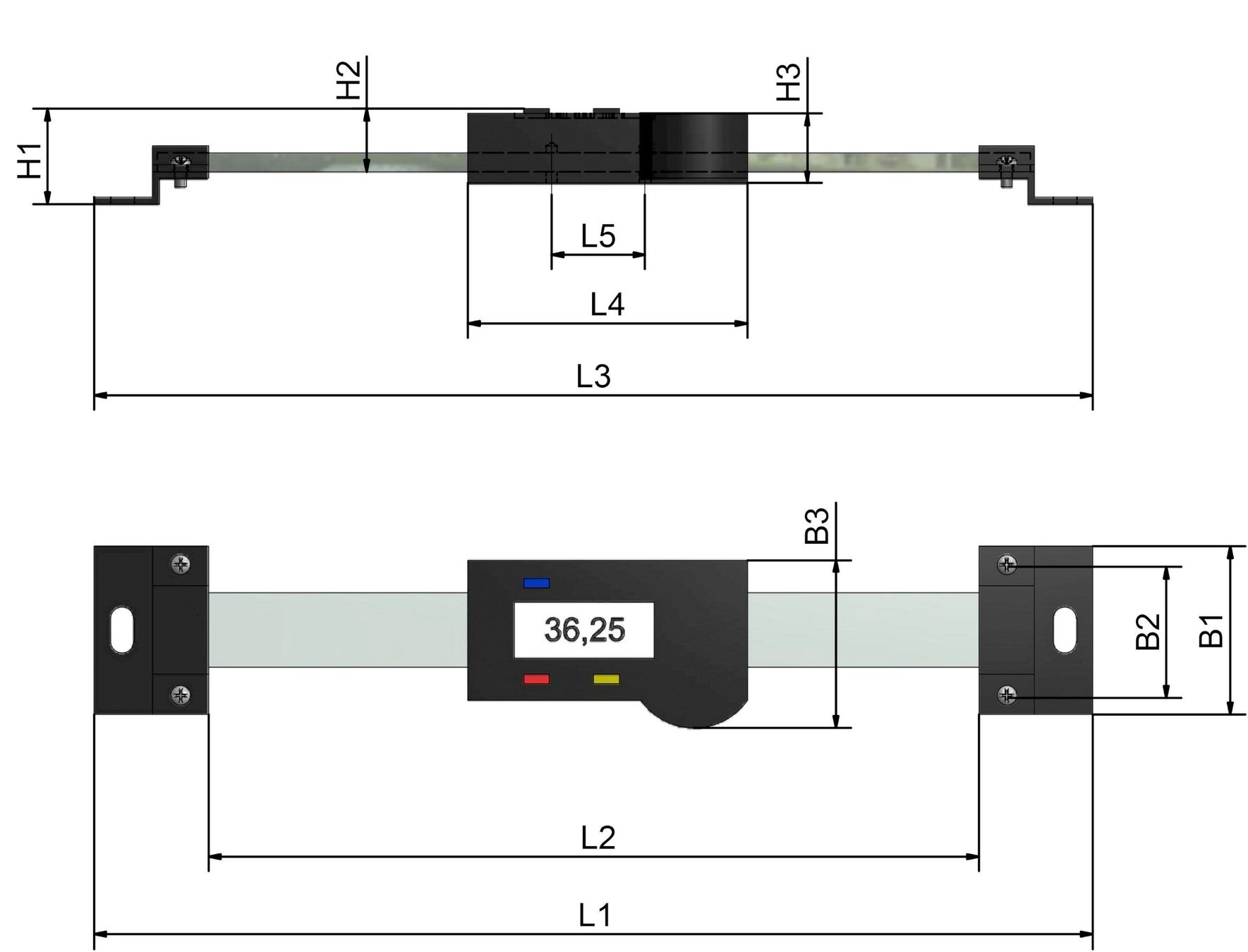 Misurare: WABECO Digitaler Anbaumessschieber 200mm – Nuovo e nell'imballaggio originale da Bottighofen venduto da zaap 1