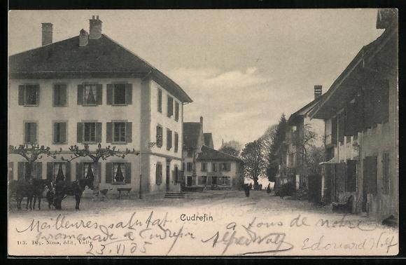 Cartes postales: AK Cudrefin, Partie im Ort, 1905 – D'occasion à Berlin par bartko-reher