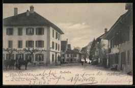 AK Cudrefin, Partie im Ort, 1905