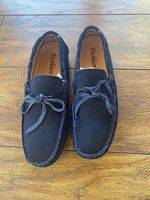  mocassins en daim bleu marine taille 39/40
